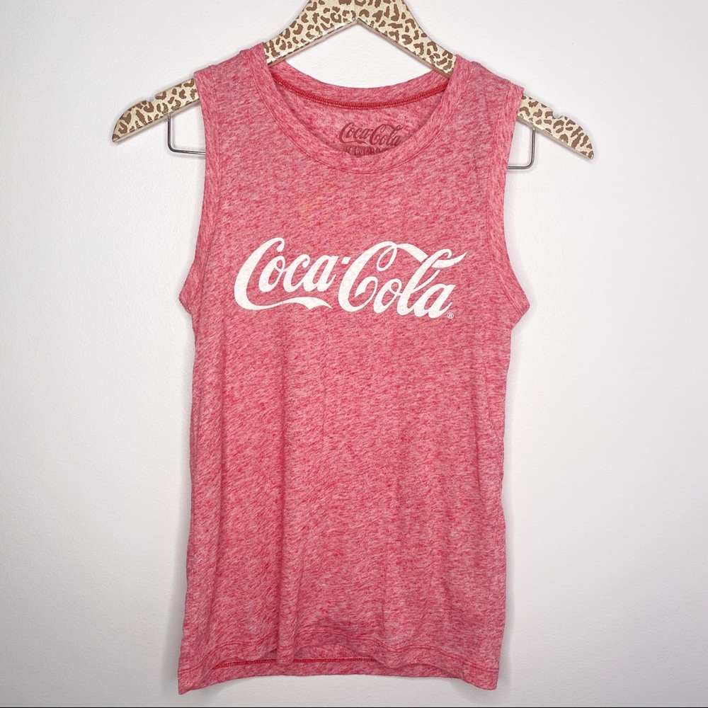 COCA COLA VINTAGE Tank Top X-Small Red